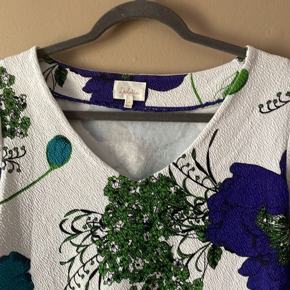 Anthropologie Deletta Floral Top M
